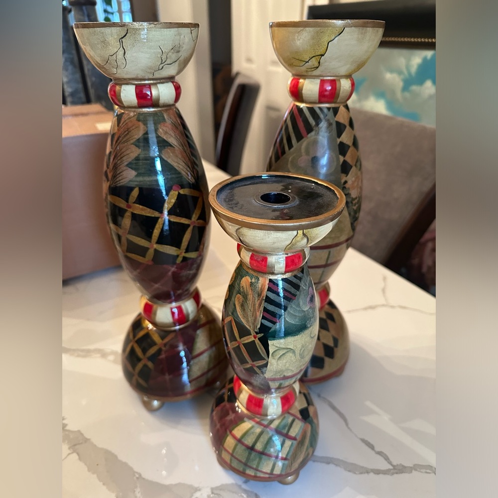 MacKenzie Childs Inspired Candle/display holders